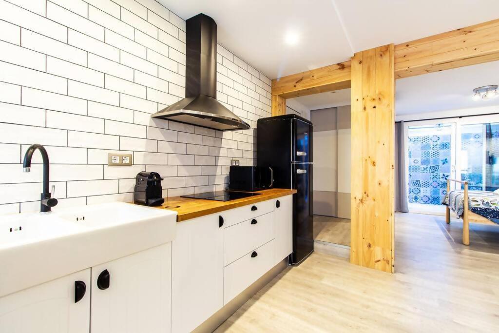 Ferienwohnung Chic Y Renovado Loft En La Playa Valencia Exterior foto